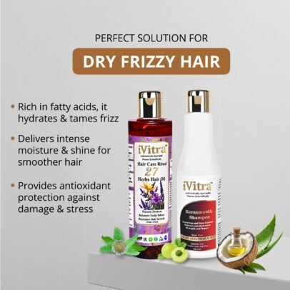 keratin shampoo and herbal hair oil combo